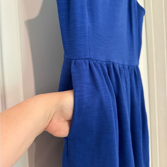 J. Crew Blue Sun Dress (Size S) with pockets - Picture 2 of 4